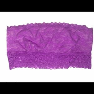 Victoria’s Secret PINK Lace Bandeau Strapless Top